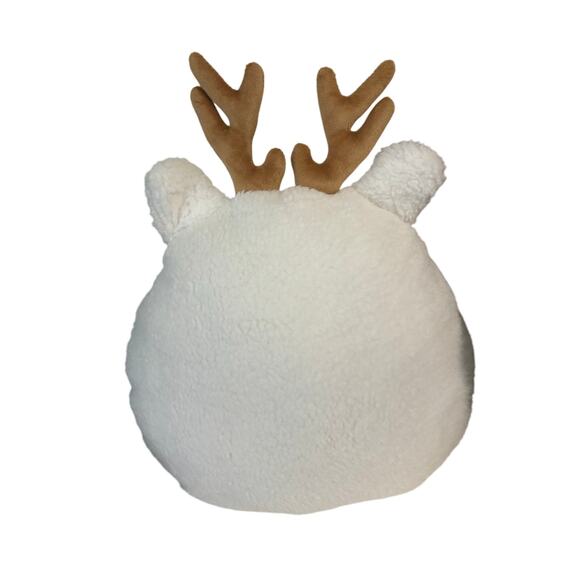 Holiday reindeer decorative festive throw pillow - Picture 3 of 3